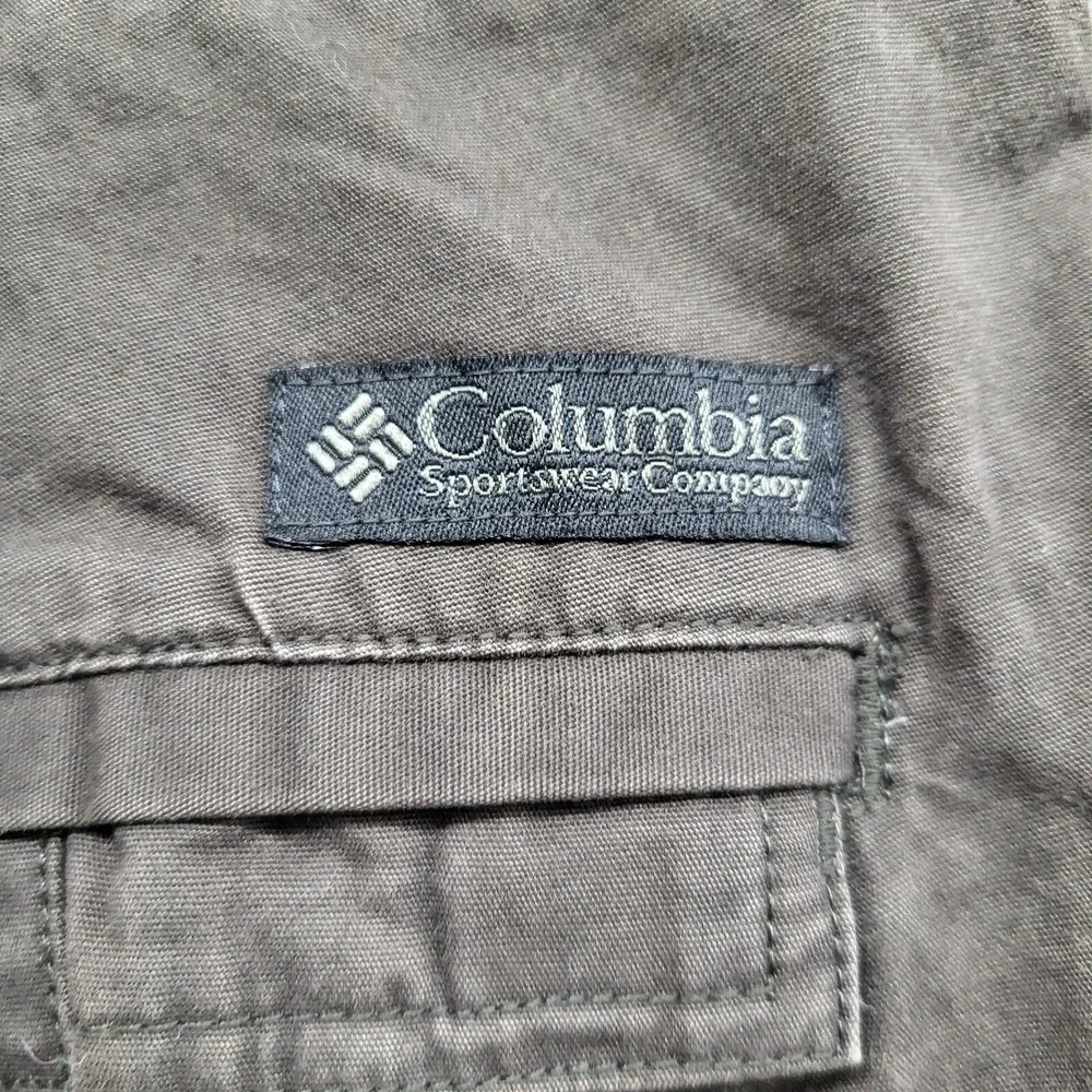 Columbia Men Pants 38 Brown Silver Ridge Cargo Casual READ